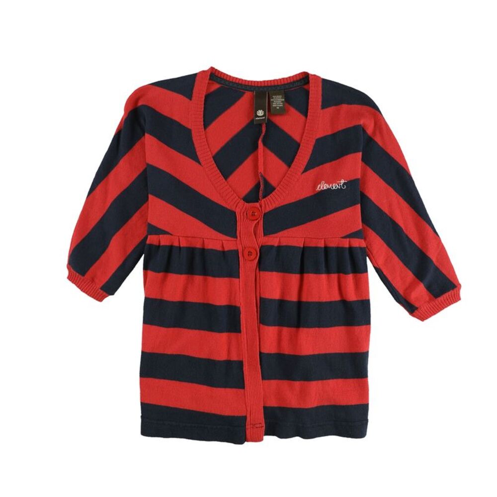 Element Womens Striped Cardigan Sweater, NWT